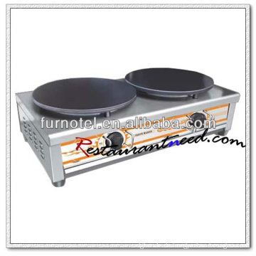 K495 2 Platten Tischplatte Edelstahl Elektrische Crepe Maker Für 2